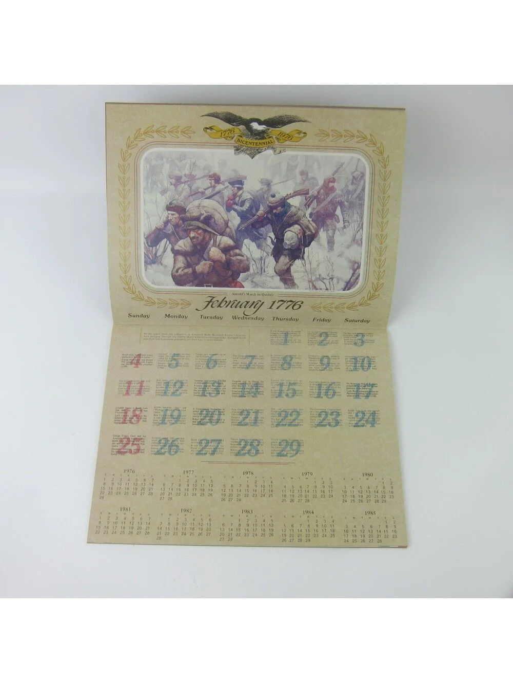 Vintage United States of America 200th Anniversary Calendar & Almanac 1976 RARE